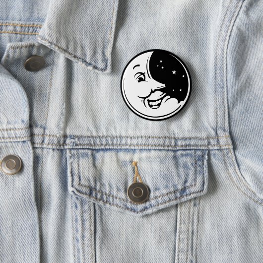 Moon Chuckle Ronde Button 5,7 Cm (In situ)