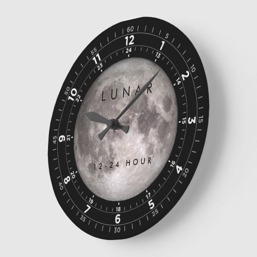 Moon Clock 24 uur Grote Klok (Hoek)