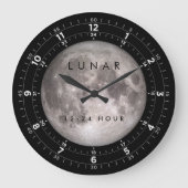 Moon Clock 24 uur Grote Klok (Voorkant)