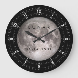 Moon Clock 24 uur Grote Klok