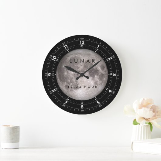 Moon Clock 24 uur Grote Klok (Huis)