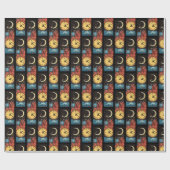 Moon Clock Cadeaupapier (Vlak)