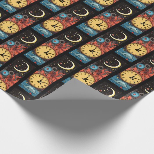 Moon Clock Cadeaupapier (Hoek)