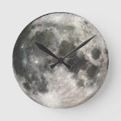 Moon Clock Ronde Klok (Voorkant)