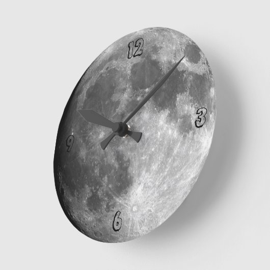 Moon Clock Ronde Klok (Hoek)