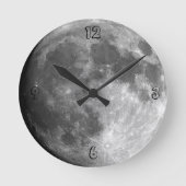 Moon Clock Ronde Klok (Voorkant)