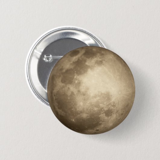 Moon Closer Uitzicht Pin Button (Voorkant /achterkant)