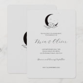 Moon Cloud bruiloft uitnodiging (Voorkant / Achterkant)