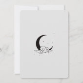 Moon Cloud bruiloft uitnodiging (Achterkant)