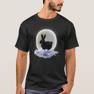 Moon Clouds and Bunny Astrology Pagan Divination M T-shirt