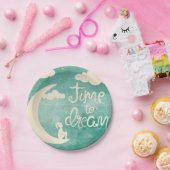 Moon Clouds Inspirating Dream Quote Papieren Bordje (Feest)