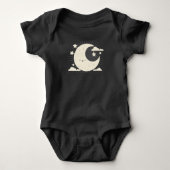 Moon Collage Baby Cartoon Romper (Voorkant)