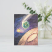 Moon, Comet, Aarde, Zon Briefkaart (Staand voorkant)