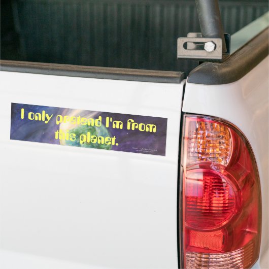 Moon, Comet, Aarde, Zon Bumpersticker (Op Truck)