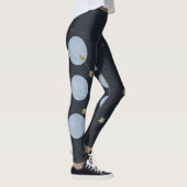 Moon Constellation Blue Yoga Pattern Legging (Rechts)