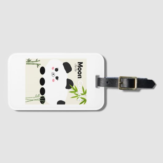 Moon cookie bagagelabel (Voorkant (horizontaal))