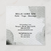 *~* Moon Cosmic . Howling Wolf Rainbow Shaman Vierkante Visitekaartje (Achterkant)