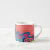 Moon Crashers, abstracte kunst Espresso Kop (Rechts)