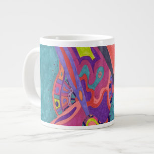 Moon Crashers, abstracte kunst Grote Koffiekop
