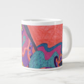 Moon Crashers, abstracte kunst Grote Koffiekop (Voorkant rechts)
