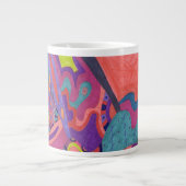 Moon Crashers, abstracte kunst Grote Koffiekop (Voorkant)