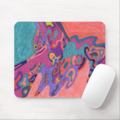 Moon Crashers, abstracte kunst Muismat (Met muis)