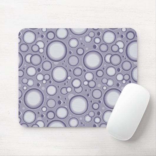 Moon Craters Paars Mousepad Muismat (Met muis)