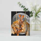 Moon Creature Briefkaart (Staand voorkant)