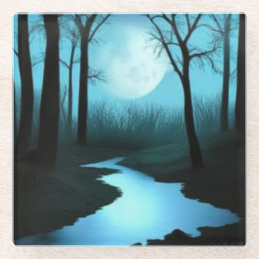 Moon Creek Onderzetter Glazen Onderzetter (Voorkant)