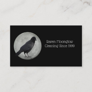 Moon Crow Standard, 3,5 inch x 2,0 inch Visitekaar Visitekaartje