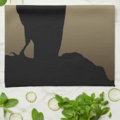 Moon & Crows, Black Bird Kitchen Towel Raven Theedoek (Gevouwen)