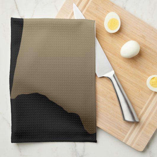 Moon & Crows, Black Bird Kitchen Towel Raven Theedoek (Quarter Fold)