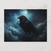 Moon Crows Halloween Briefkaart (Voorkant)