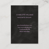  Moon Crystal Energy Healer Business Card Visitenk Visitekaartje (Achterkant)