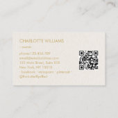Moon Crystal Energy Healer QR-code Visitekaartje (Achterkant)