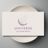 Moon Crystal Energy Healer Visitekaartje