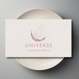 Moon Crystal Energy Healer Visitekaartje