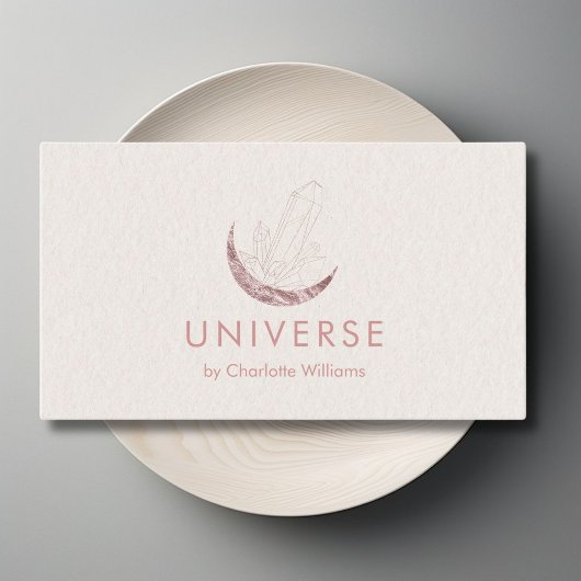 Moon Crystal Energy Healer Visitekaartje
