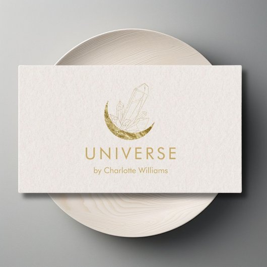Moon Crystal Energy Healer Visitekaartje