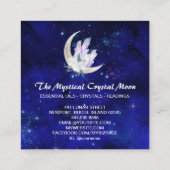 *~* Moon Crystals Floral Bouquest Visitekaartje (Achterkant)