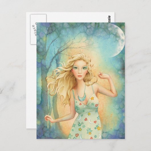 "Moon Dance" door Scot Howden Briefkaart (Voorkant / Achterkant)