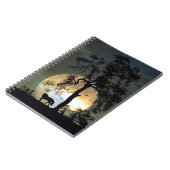 Moon Dance Horse and Full Moon Gifts Notitieboek (Linkerzijde)