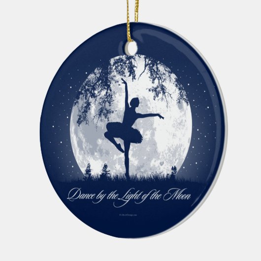 Moon Dance Keramisch Ornament (Links)
