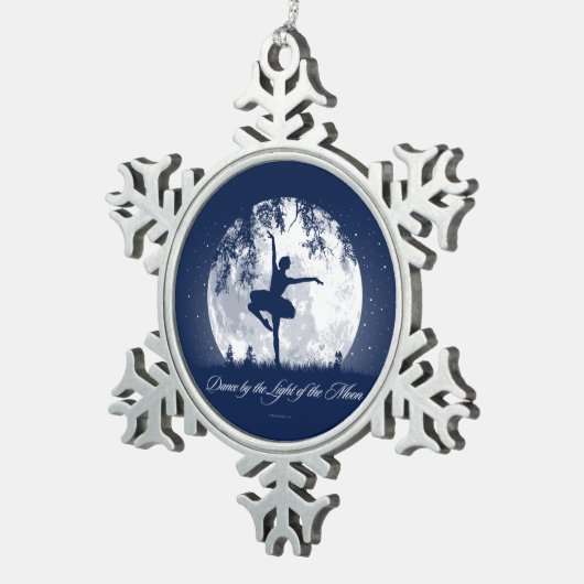Moon Dance Snowflake Pewter kerstversiering Tin Sneeuwvlok Ornament (Rechts)