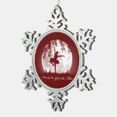 Moon Dance Tin Sneeuwvlok Ornament (Rechts)