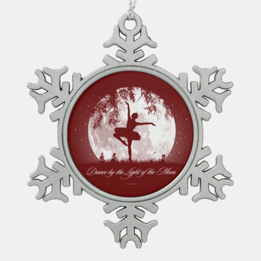 Moon Dance Tin Sneeuwvlok Ornament (Voorkant)