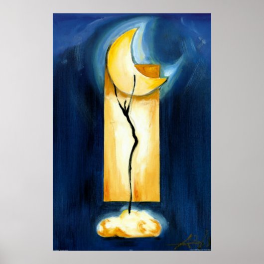 Moon Dance van Artist Alfred Gockel Poster (Voorkant)