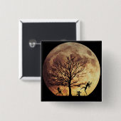 Moon Dance Vierkante Button 5,1 Cm (Voorkant /achterkant)