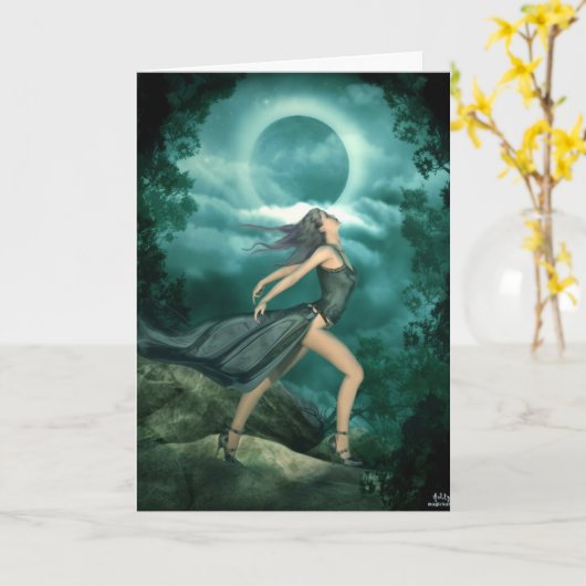 Moon Dancer Kaart (Gele Bloem)