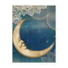 Moon Decoupage Briefkaart | hemelse kunstgroet